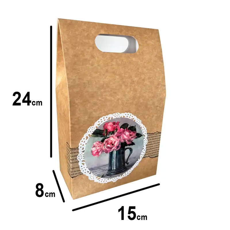 پاکت هدیه مدل رز رومانی کد 09800