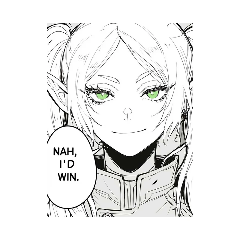 استیکر لپ تاپ و موبایل مدل انیمه طرح فریرن: فراتر از پایان سفر Frieren Beyond Journey's End کد 4256