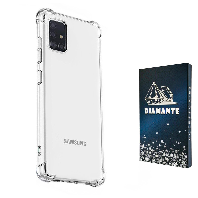  کاور دیامانته مدل shiny navy مناسب برای گوشی موبایل سامسونگ Galaxy A51 / M40s