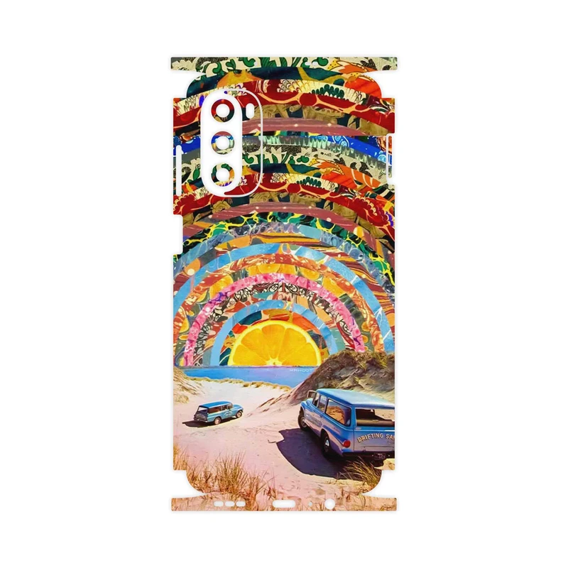 برچسب پوششی ماهوت مدل Collage of Orange Sky-FullSkin مناسب برای گوشی موبایل موتورولا Moto G52