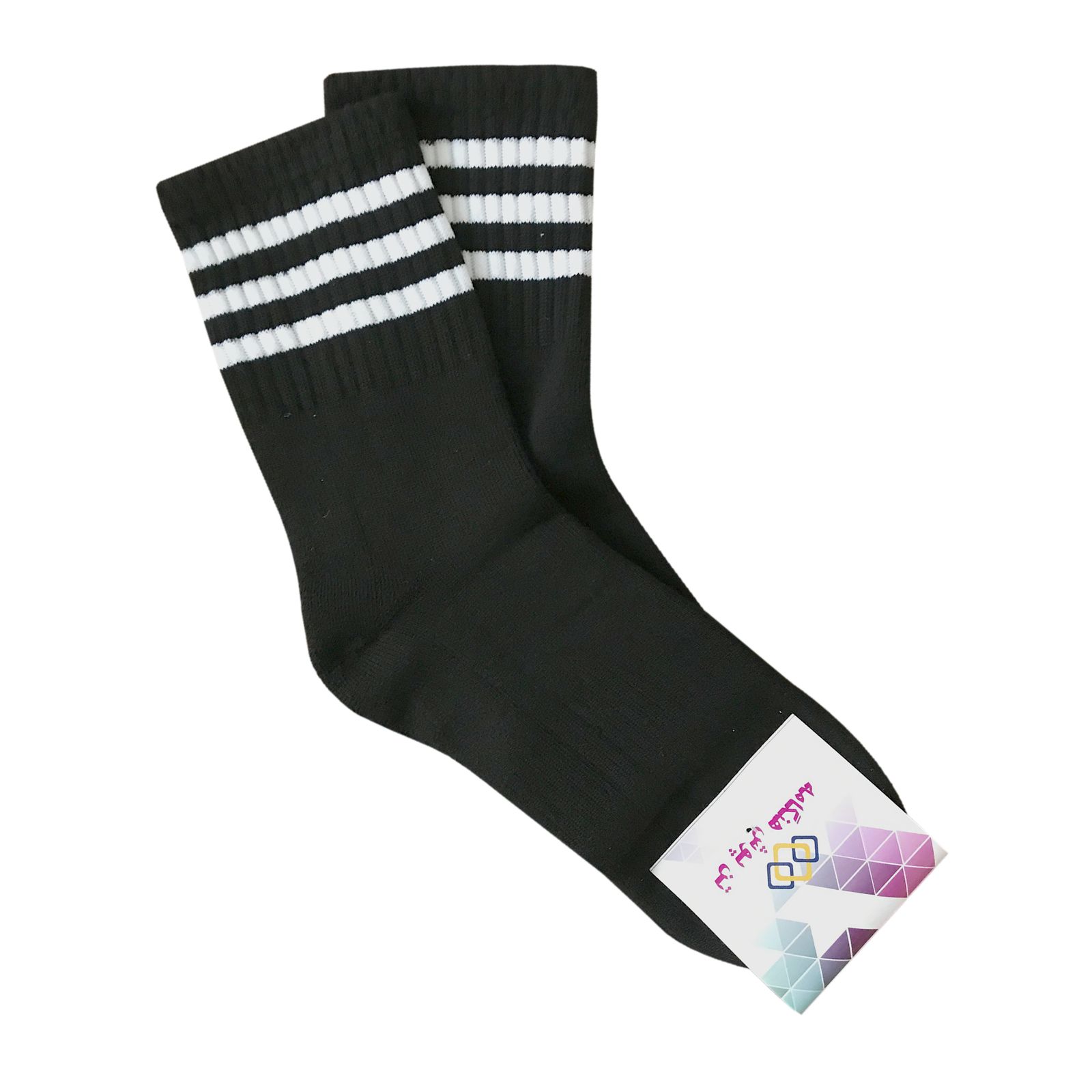 جوراب مردانه تن پوش هنگامه مدل حوله ای رینگی کد B-01 -  - 4