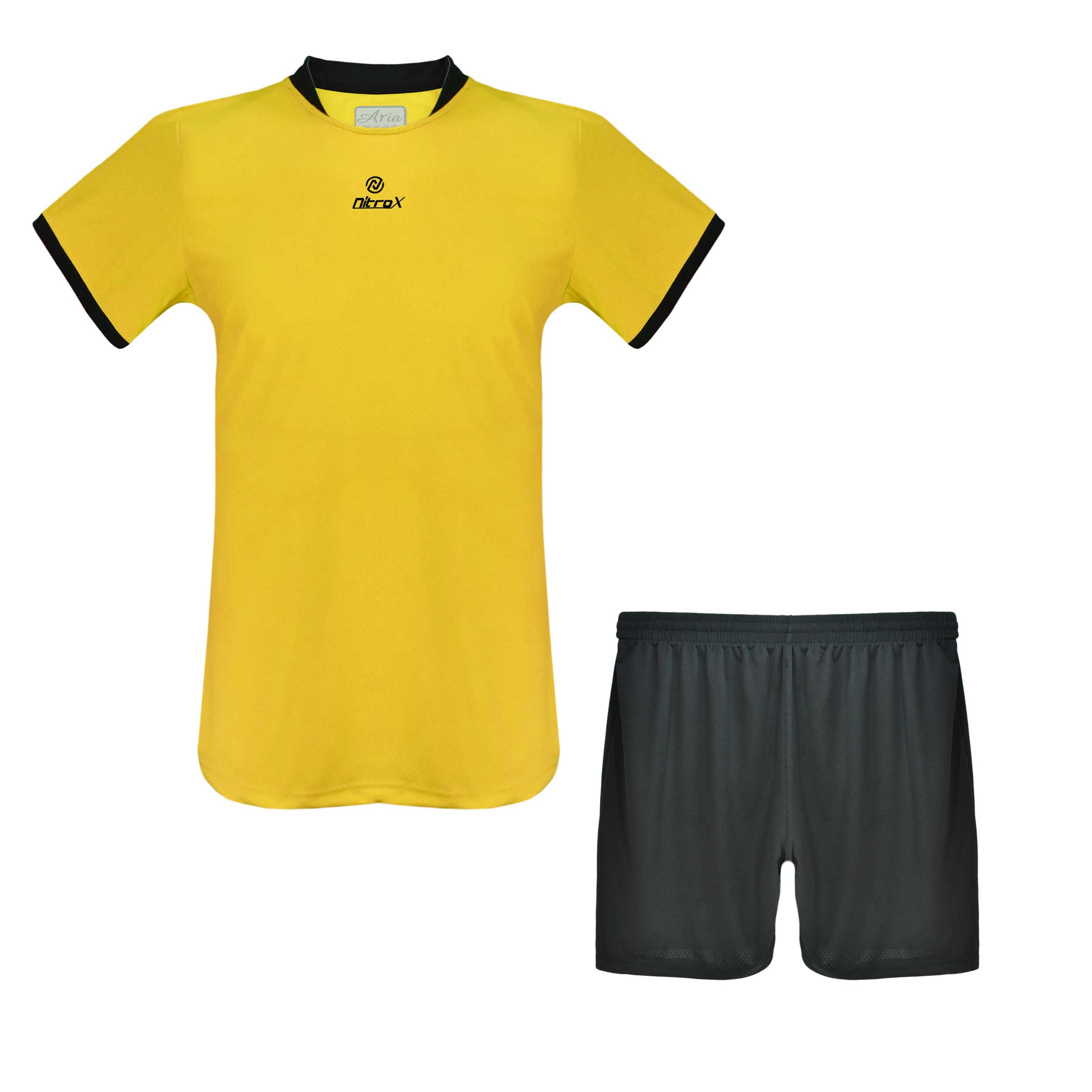 ست تی شرت و شلوارک ورزشی مردانه آریا مدل نیترو کد M1654-6