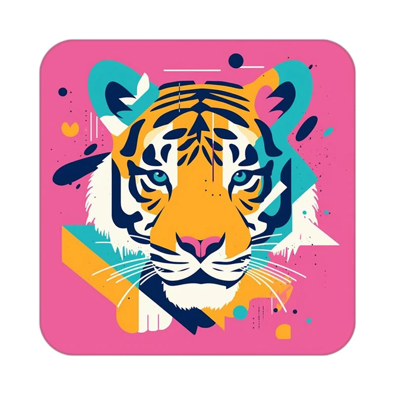 زیر لیوانی کاکتی طرح حیوانات رنگی مدل mp26709