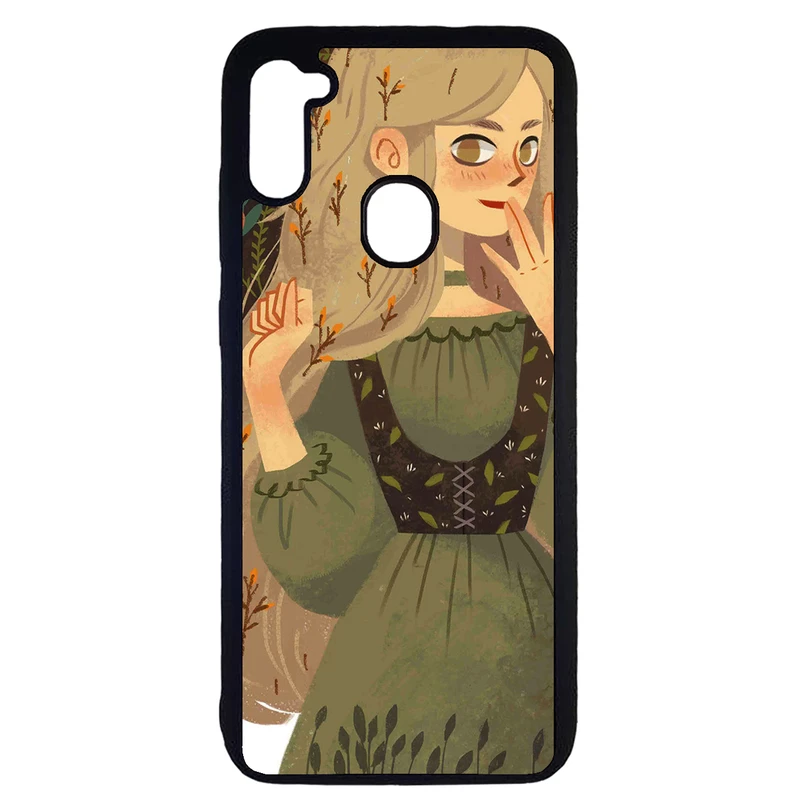 کاور طرح دختر کد 110646 مناسب برای گوشی موبایل سامسونگ galaxy a11