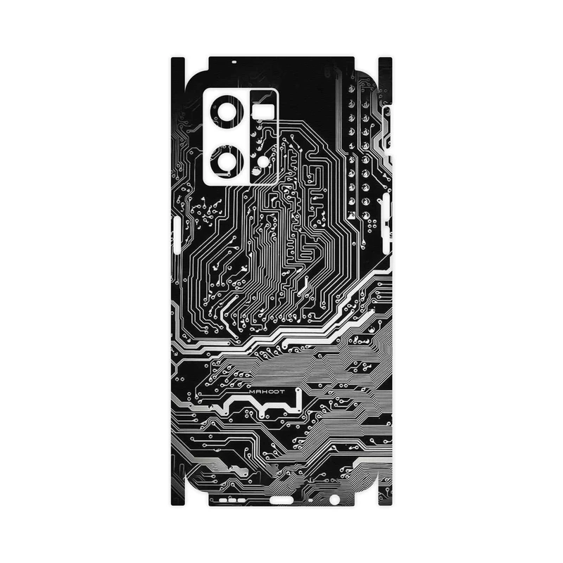 برچسب پوششی ماهوت مدل Black_Printed_Circuit_Board-FullSkin مناسب برای گوشی موبایل اپو Reno 8 4G
