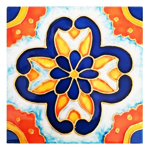 کاشی مدل گل و خورشید کاشی مدل گل و خورشید