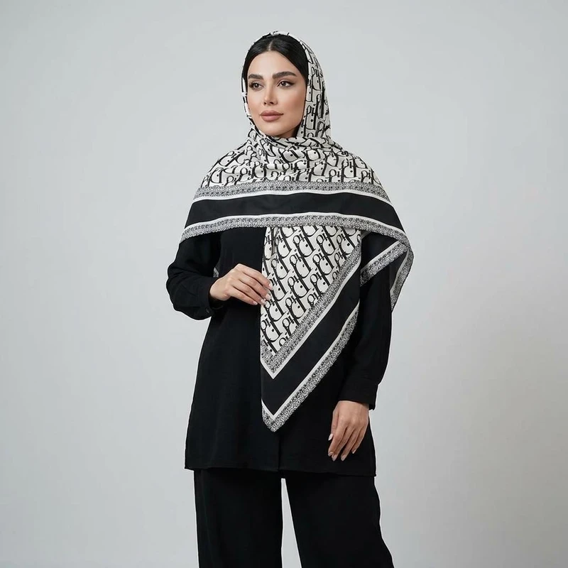 روسری زنانه مدل ابریشم پاییزی کد ab390