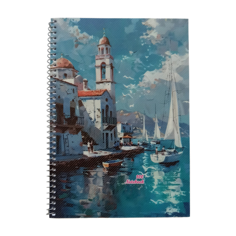 دفتر مشق 100 برگ مدل فانتزی مجموعه 4 عددی