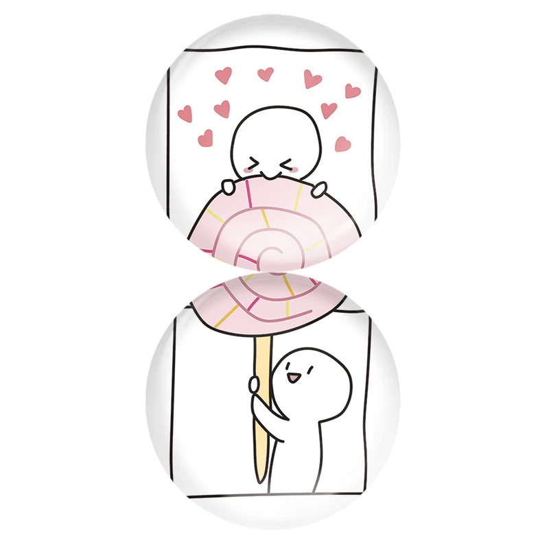 مگنت خندالو مدل عاشقانه Love کد A106 مجموعه 2 عددی