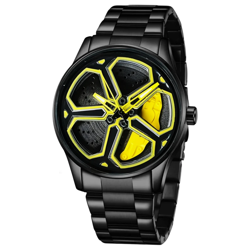 ساعت مچی عقربه‌ای کوارتز مردانه مدل اسپرت صفحه رینگ چرخان کد S4