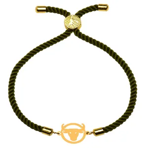 دستبند طلا 18 عیار زنانه الن نار مدل طرح گاو ارديبهشت ELN101694