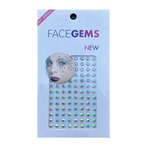 نگین صورت مدل چسبی بسته 104 عددی