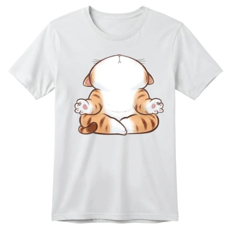 تی‌شرت آستین کوتاه بچگانه مدل گربه کد p15 