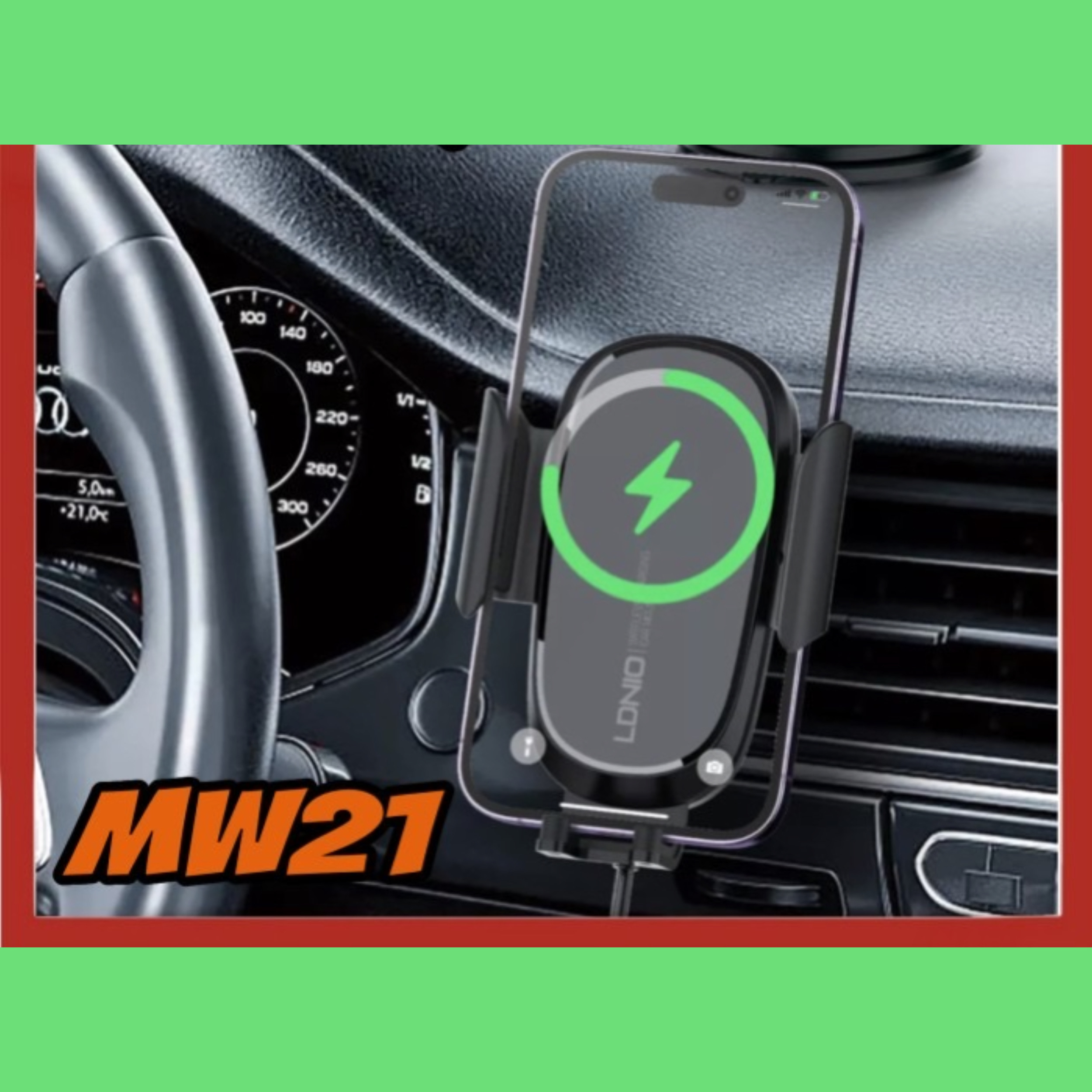 پایه نگهدارنده و شارژر بی سیم گوشی موبایل الدینیو مدل MW21