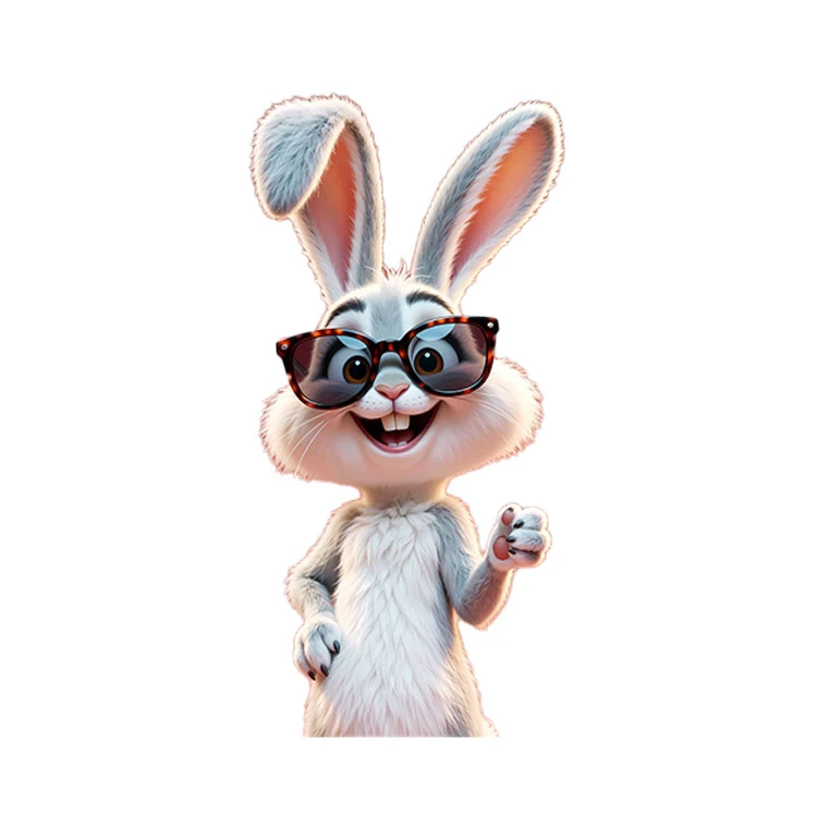 استیکر پارچه و لباس پاد آفرین مدل خرگوش کد 1511