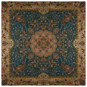 رومیزی ترمه نگین خاتم یزد طرح افشاری کد ABDR