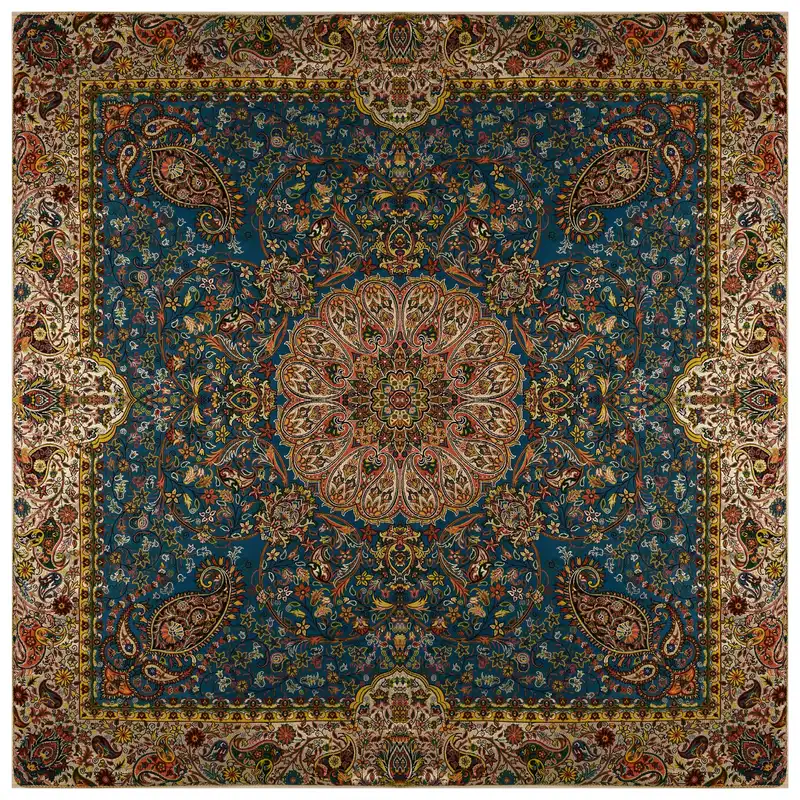 رومیزی ترمه نگین خاتم یزد طرح افشاری کد ABDR