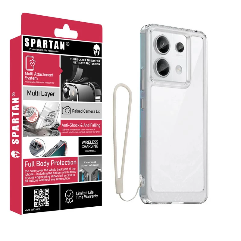 کاور اسپارتان مدل Airbag Space Strap مناسب برای گوشی موبایل شیائومی Redmi Note 14s