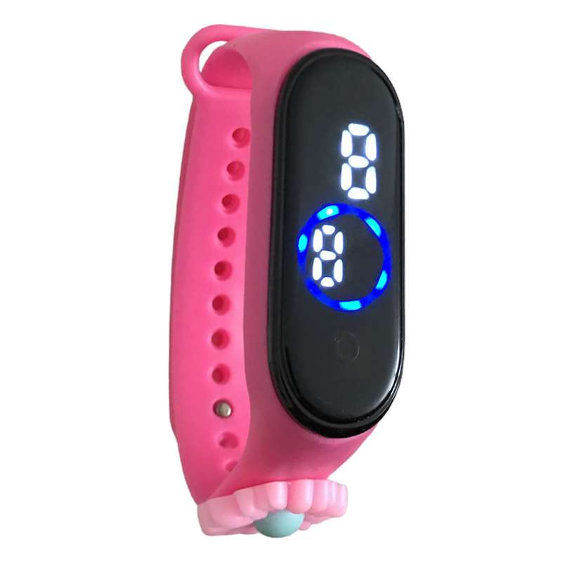 ساعت مچی دیجیتال دخترانه مدل ضد آب سیلیکونی گل بابونه کد W F B PIN ساعت مچی دیجیتال دخترانه مدل ضد آب سیلیکونی گل بابونه کد W F B PIN