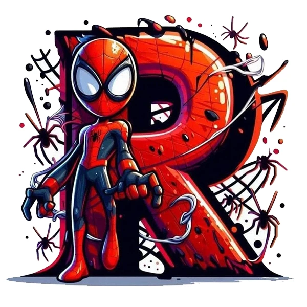 استیکر پارچه و لباس پاد آفرین طرح مرد عنکبوتی کد 4745