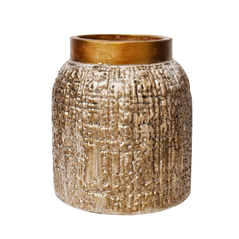 گلدان دکوری طرح برجسته پلی استر