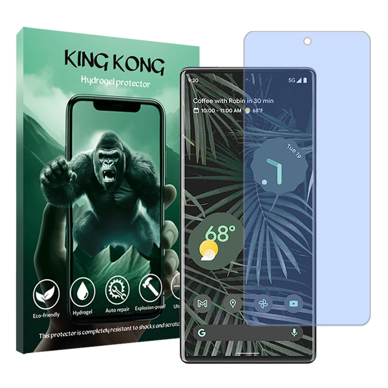 محافظ صفحه نمایش ضداشعه آبی کینگ کونگ مدل Tough مناسب برای گوشی موبایل گوگل Pixel 6 Pro