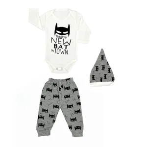 ست 3 تکه لباس نوزاد طرح بت من کد B1