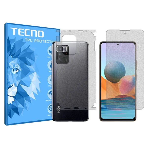 محافظ صفحه نمایش مات تکنو مدل HyMTT مناسب برای گوشی موبایل شیائومی Poco X3 GT به همراه محافظ پشت گوشی