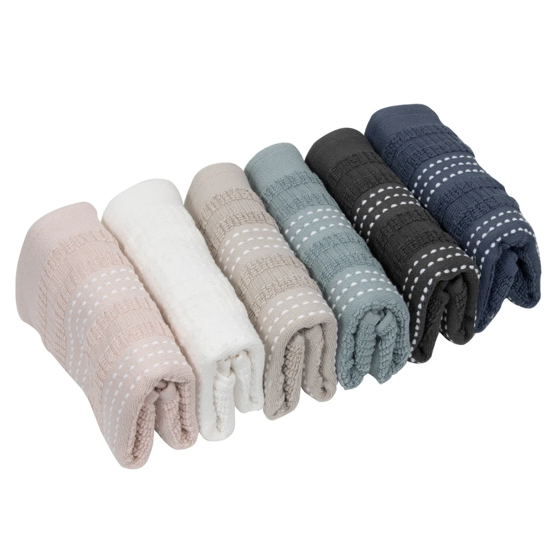 حوله دست و صورت خانه خواب اورنگ مدل آلین سایز 50×30 سانتی‌ متر بسته 6 عددی