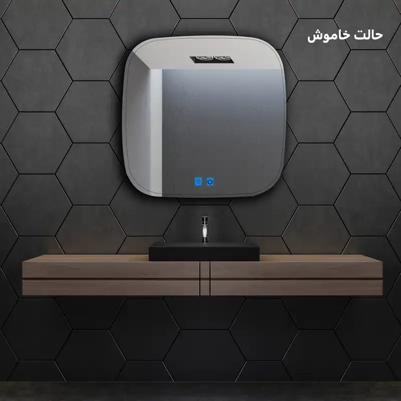 آینه سرویس بهداشتی دلفین مدل ضدبخار TCH-HT-SQ 61
