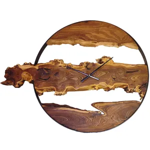 ساعت دیواری مدل چوبی روستیک