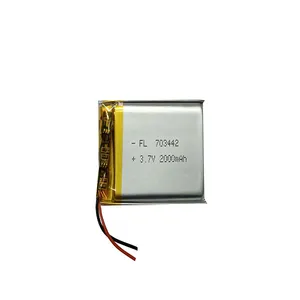 باتری لیتیوم پلیمر مدل 703442 ظرفیت 2000 میلی آمپر