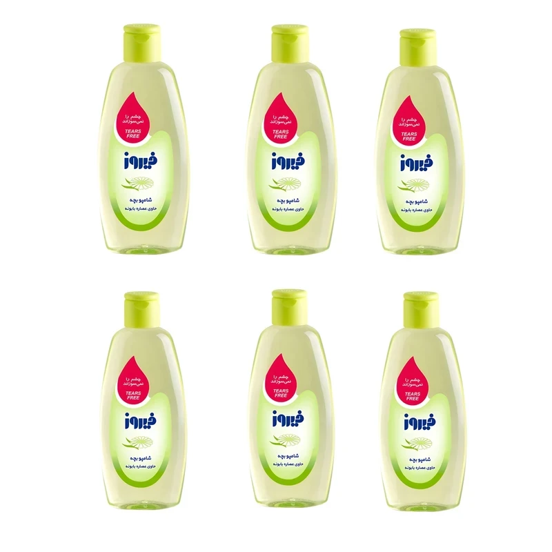 شامپو فیروز مدل بابونه حجم 300 میلی لیتر مجموعه 6 عددی