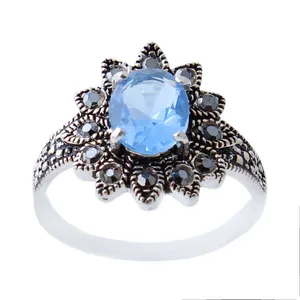  انگشتر نقره زنانه بازرگانی میلادی کد AW_414