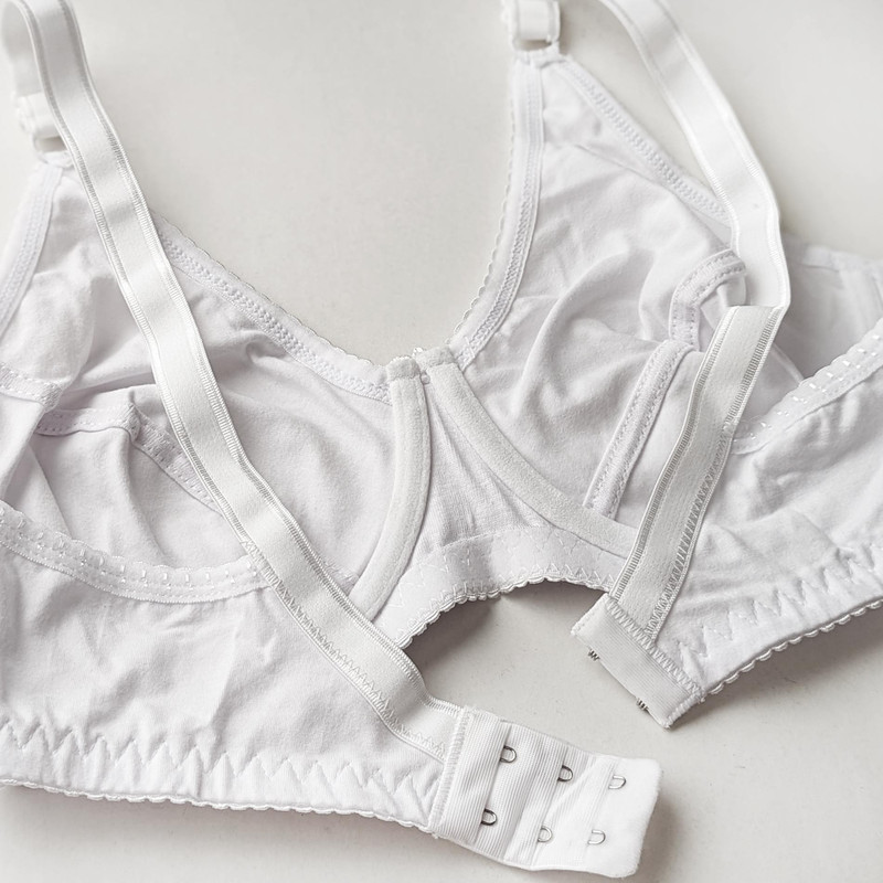 سوتین زنانه پانیذ مدل فنردار کد 22205 رنگ سفید