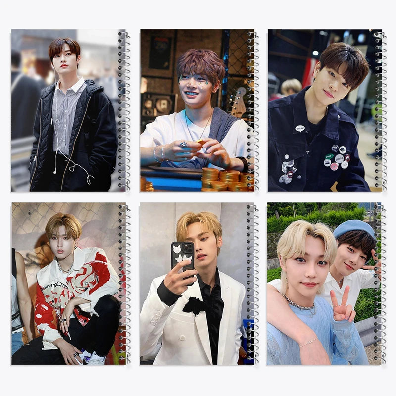 دفتر مشق 50 برگ خندالو طرح استری کیدز (Stray Kids) کد 793 مجموعه 6 عددی