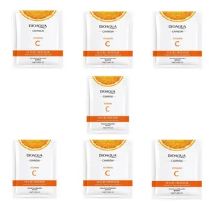 ماسک صورت بایو آکوا مدل ویتامین C وزن 25 گرم بسته 7 عددی