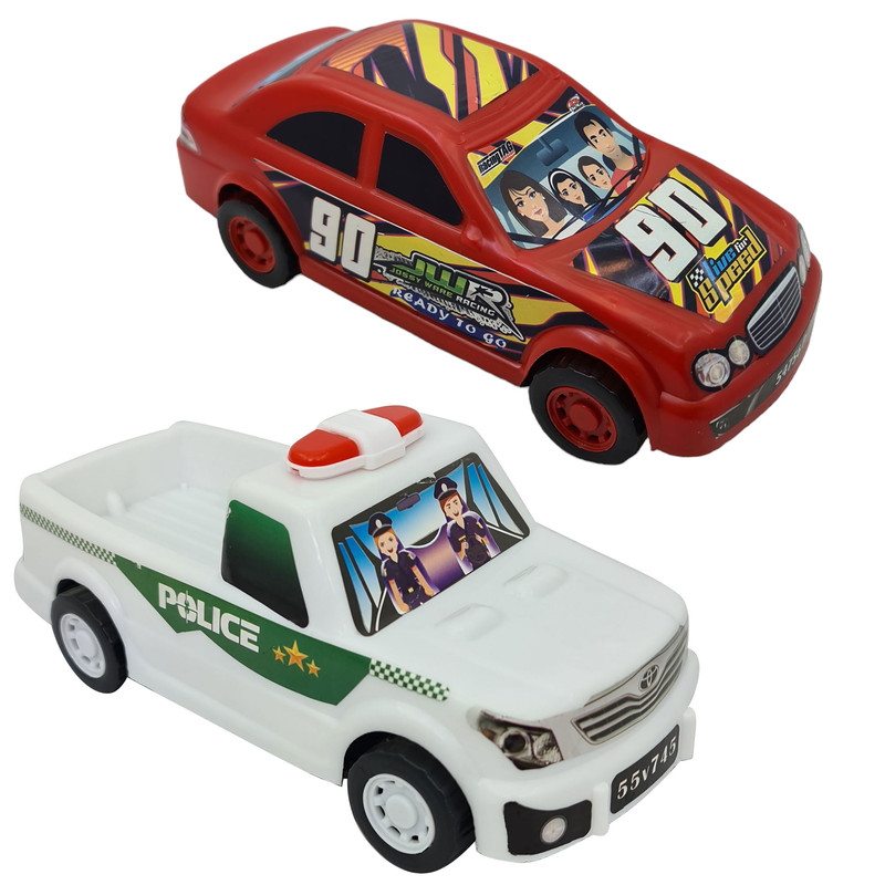 ماشین بازی مدل تویتا الگانس طرح پلیس کدC_68240 مجموعه 2 عددی