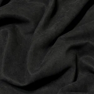 پارچه پرده عرض 3 متر مدل مخمل هازان رنگ مشکی