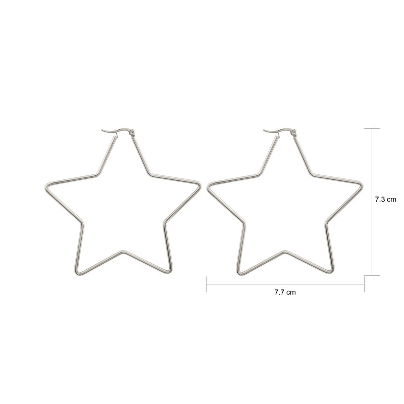 گوشواره زنانه طرح ستاره کد 1233 گوشواره زنانه طرح ستاره کد 1233