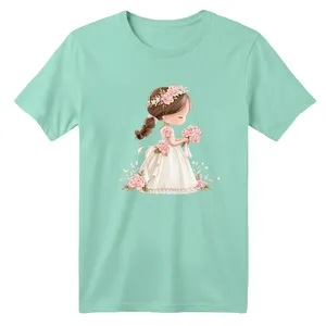 تی شرت آستین کوتاه بچگانه مدل دخترک کد 16