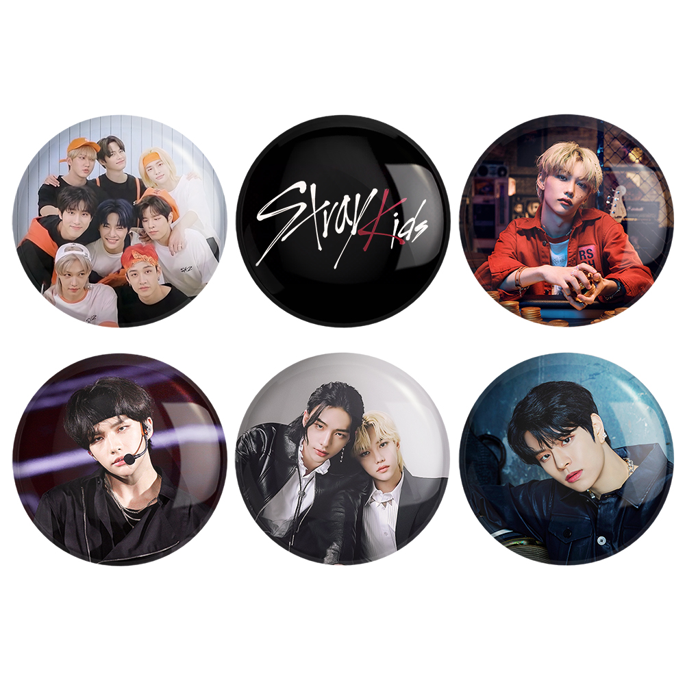 پیکسل خندالو مدل گروه استری کیدز Stray Kids کد 490A مجموعه 6 عددی