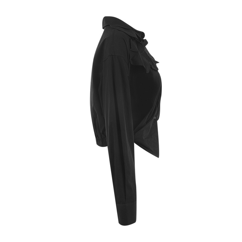 شومیز آستین بلند زنانه سرژه مدل 207358 رنگ مشکی