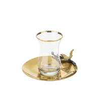 ست فنجان و نعلبکی  4 پارچه گلدکیش مدل دلاریس کد GK934026