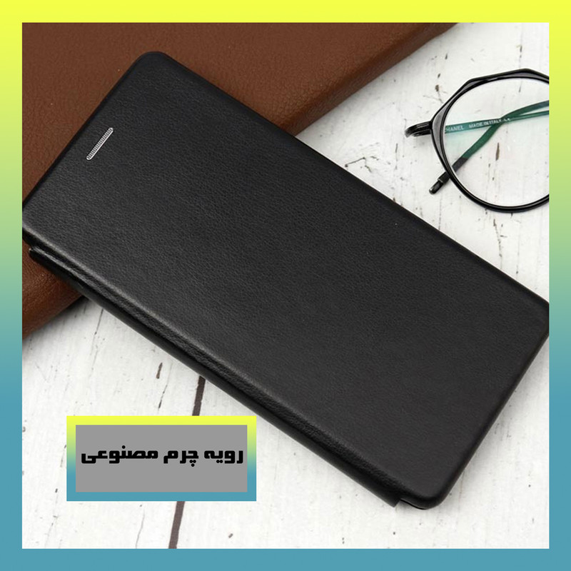 کیف کلاسوری تام قاب مدل مگنتی طرح چرم مناسب برای گوشی موبایل سامسونگ Galaxy J3 2016 / J310