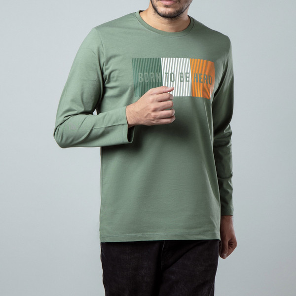 تخفیف تی شرت آستین بلند مردانه باینت مدل 562-3