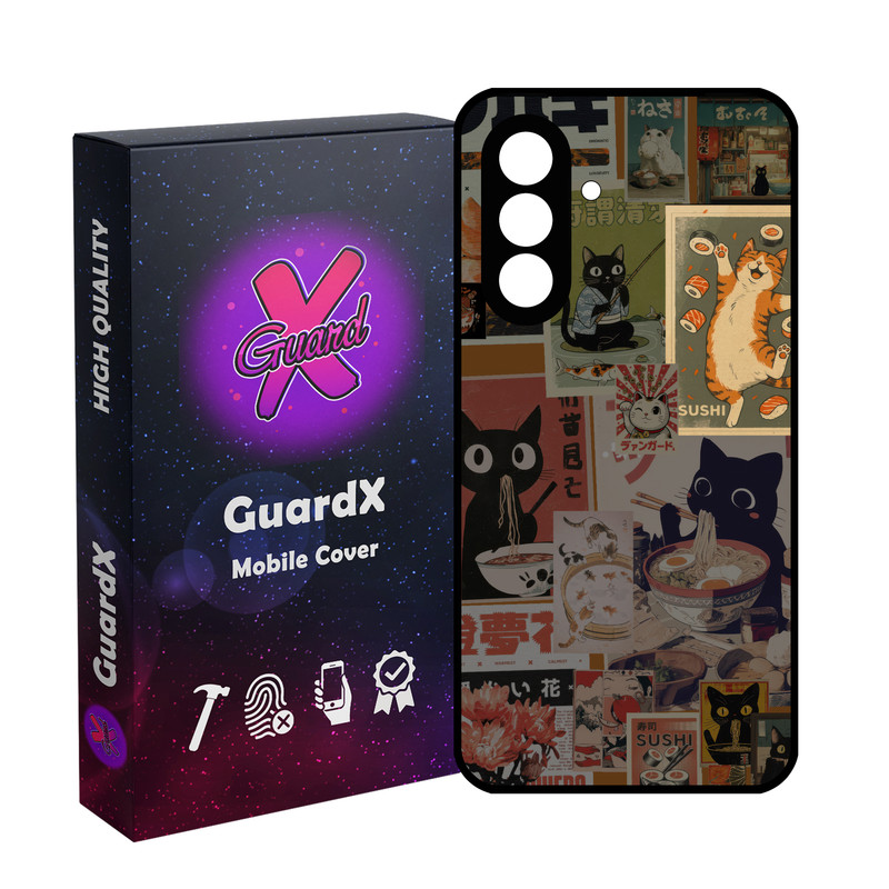 کاور گارد ایکس طرح گربه سوشی مدل 11161 مناسب برای گوشی موبایل سامسونگ Galaxy A56 / A56 5G