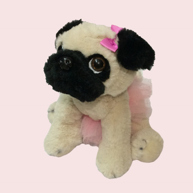 عروسک طرح سگ پاگ مدل Balearian Pug کد SZ9/620 طول 24 سانتیمتر عروسک طرح سگ پاگ مدل Balearian Pug کد SZ9/620 طول 24 سانتیمتر