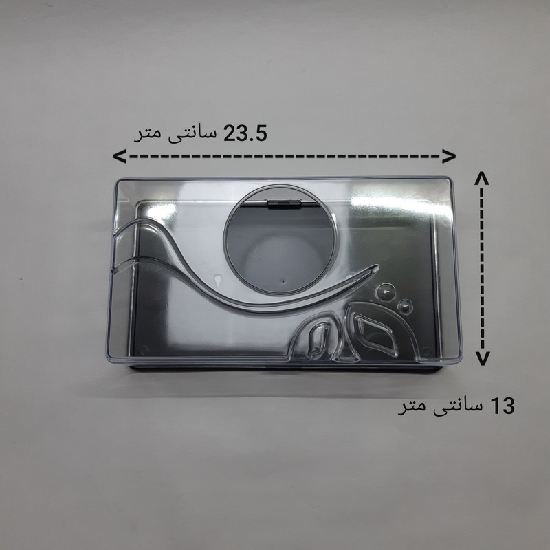 جای دستمال کاغذی مدل کریستالی طرح شبنم جای دستمال کاغذی مدل کریستالی طرح شبنم
