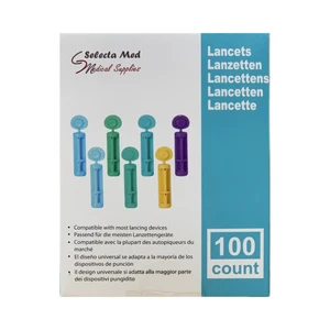 سوزن تست قند خون سلکتا مد مدل 30g بسته 100 عددی